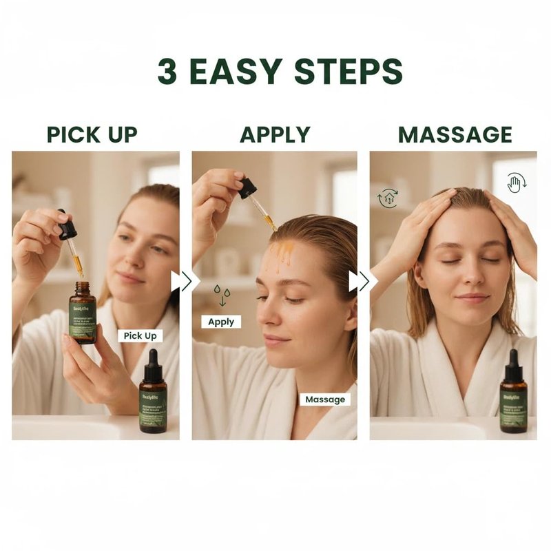 Rosemary Mint Hair Strengthening Oil - Nourishing Essential Oils for Thicker, Healthier Hair | 1.11oz