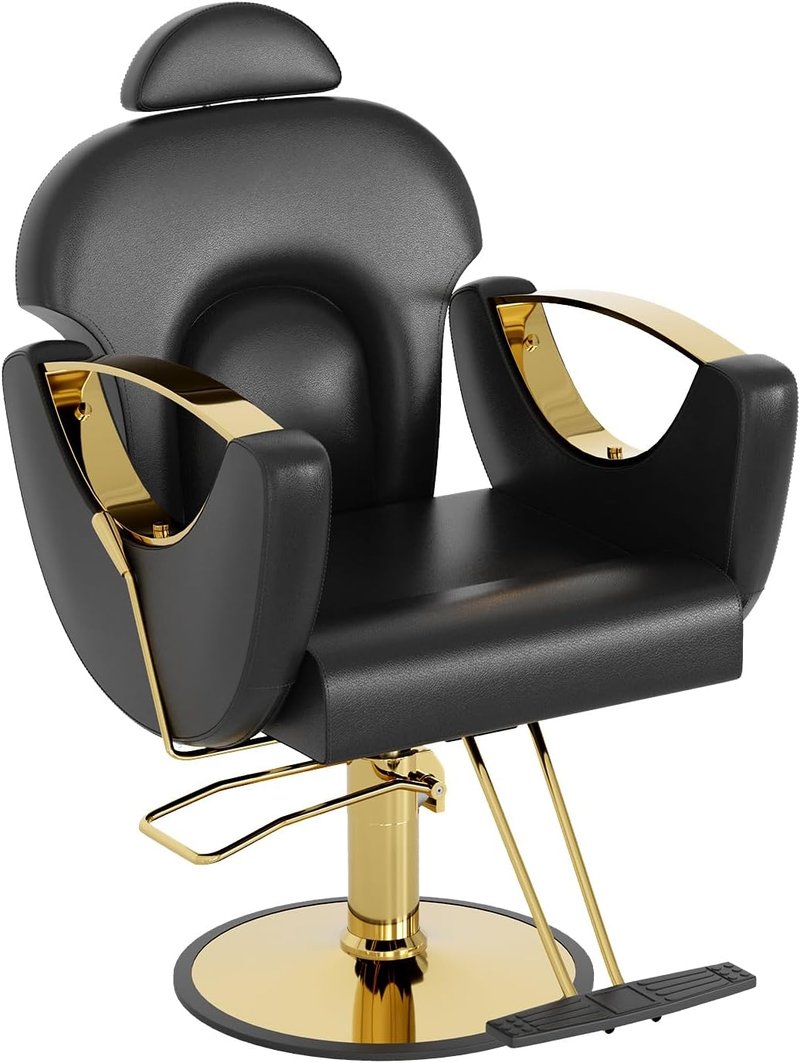 PayLessHere Professional Salon Chair - Adjustable Barber Chair with Reclining Backrest & Footrest | Multi-Use for Salon & Spa Treatments