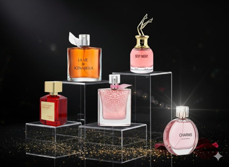 Mini Perfume Set - 5-Piece Floral & Fruity Collection for Women | 25-30ml Each