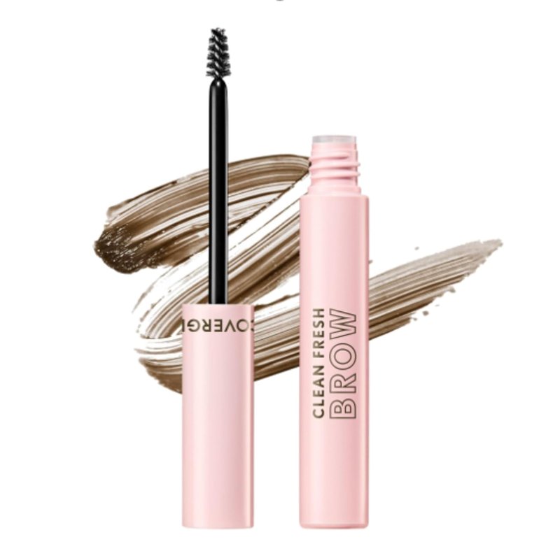 CoverGirl Clean Fresh Brow Gel - Medium Brown, Long-Lasting Vegan Formula for Natural-Looking Brows | 0.18oz