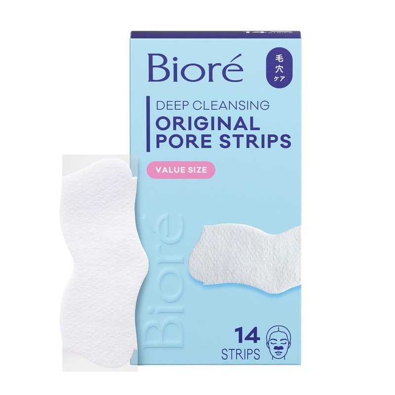 Bioré Blackhead Remover Strips - Deep Cleansing Nose Strips with C-Bond Technology | Oil-Free, 14 Count
