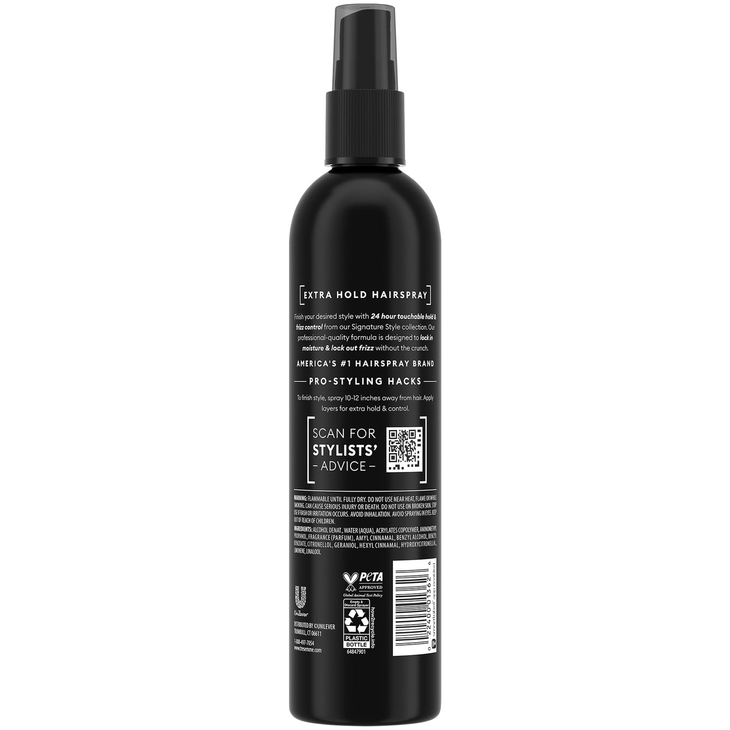 TRESemmé Extra Hold Hairspray, Non-Aerosol 3-Pack, 24H Hold & Frizz Control + Keratin Repair Hair Mask