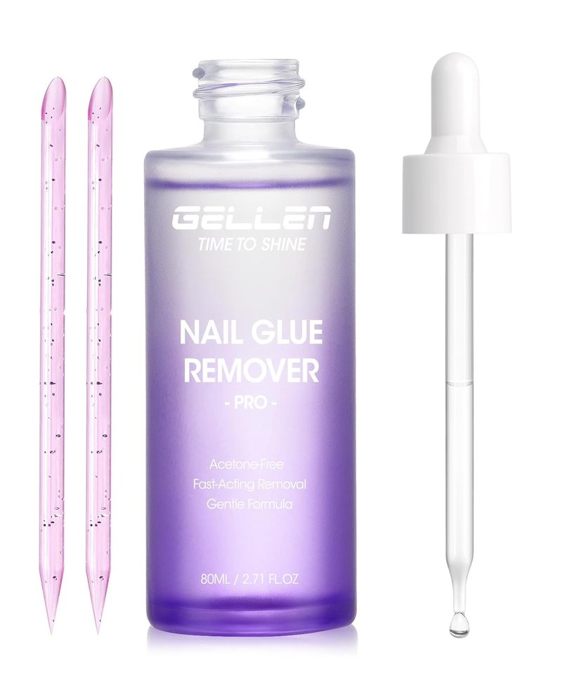 Gellen Nail Glue Remover - Non-Acetone Gel for Press-On Nails | 80ML Odorless & Gentle Debonder