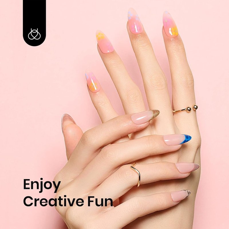 Beetles Blooming Gel - Hema-Free Clear Nail Polish for Stunning Watercolor Floral Designs | DIY Manicure Art
