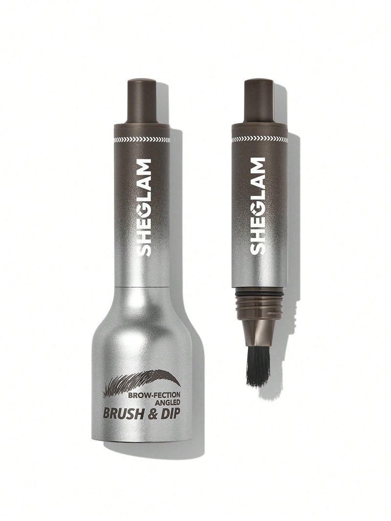 SHEGLAM Brow-Fection Angled Brush & Dip Upgraded Microblading Eyebrow Pen Long Lasting Waterproof Easy To Color-Truffle