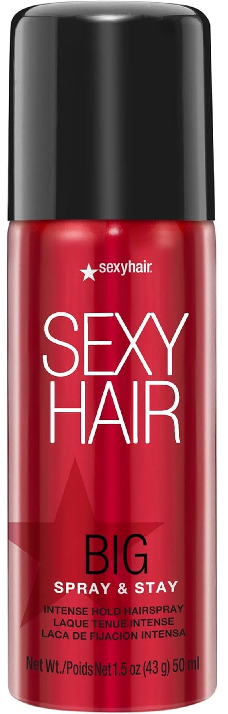 SexyHair Big Spray & Stay Hairspray - Intense Hold & Shine | 72-Hour Humidity Resistance | All Hair Types