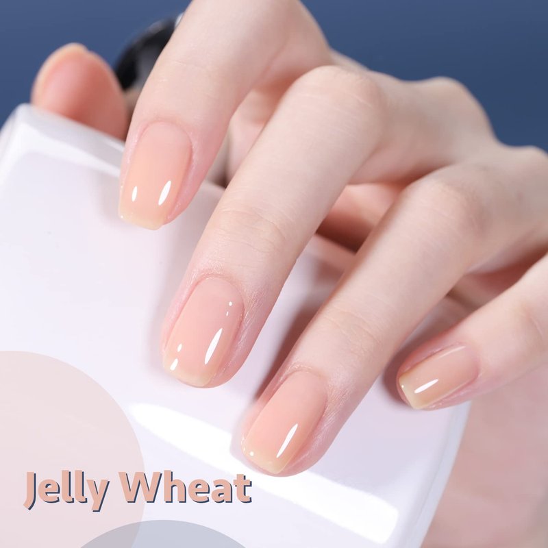 Jelly Nude Gel Nail Polish - 16ml Sheer Natural UV Gel for DIY Nail Art | Color 1078