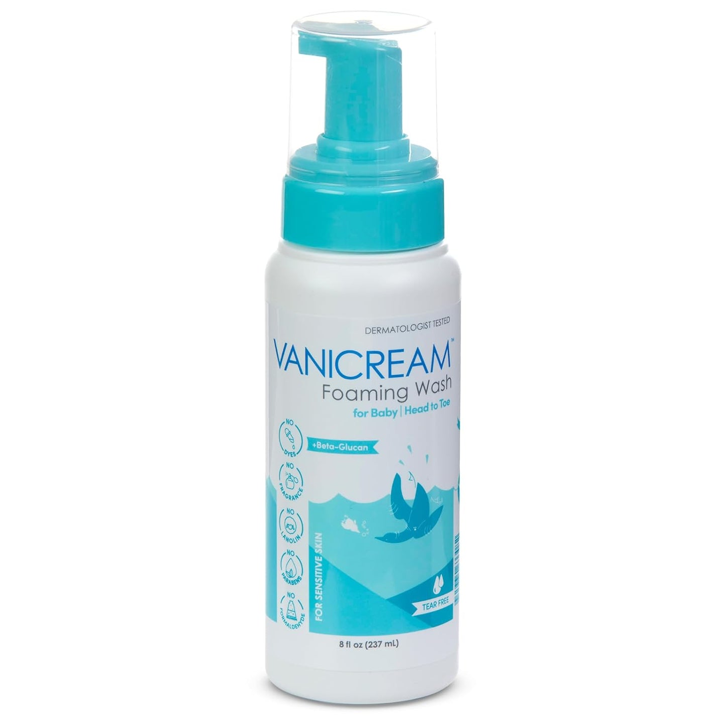 Vanicream Foaming Baby Wash - Gentle Tear-Free Shampoo & Body Cleanser | 8 Oz, Moisturizing Formula