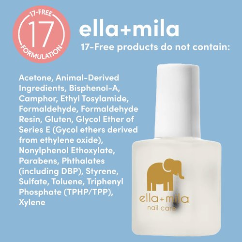 ella+mila "No More Biting" Nail Polish - Bitter Taste Nail Biting Treatment for Kids & Adults - Effective Thumb Sucking Stop for Kids (0.45 fl oz)