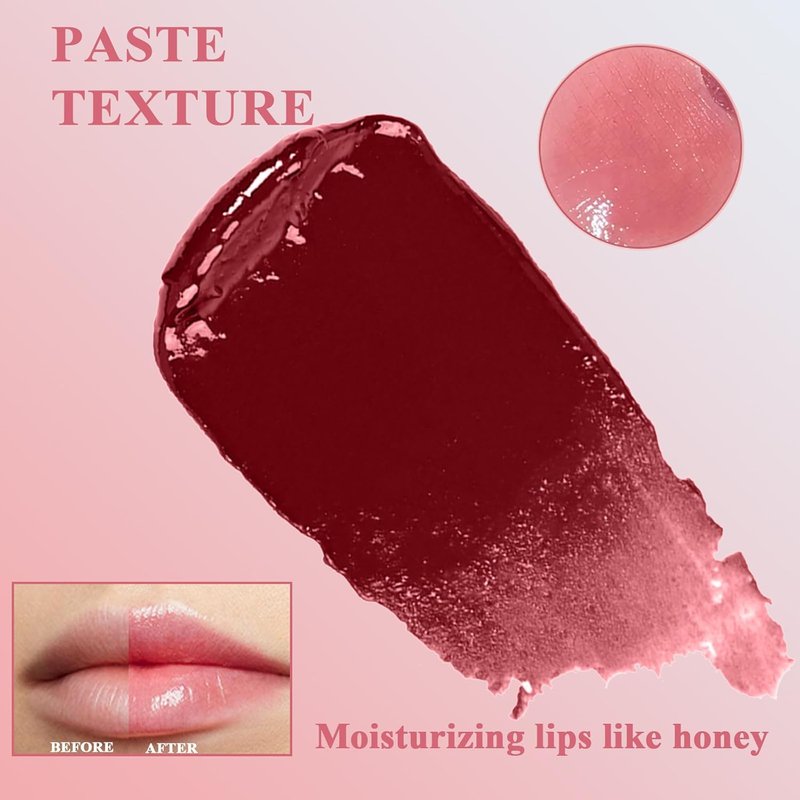 Honey Lipstick | Tinted Hydrating Lip Balm with Sheer Formula - Natural Glossy Finish (1 PC Pink)