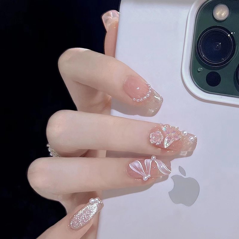 Rchovsam Press on Nails Medium Square