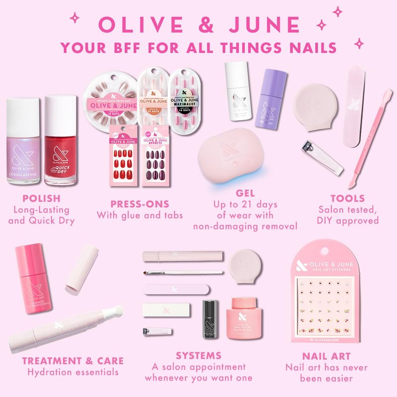 Olive & June Long Lasting Nail Polish | Star Wars: The Mandalorian & Grogu | No Lamp Needed Lasts up to 10 Days | Salon-Quality Gel-Like 15-Free Vegan & Cruelty-Free Chip-Resistant | Beskar Chrome