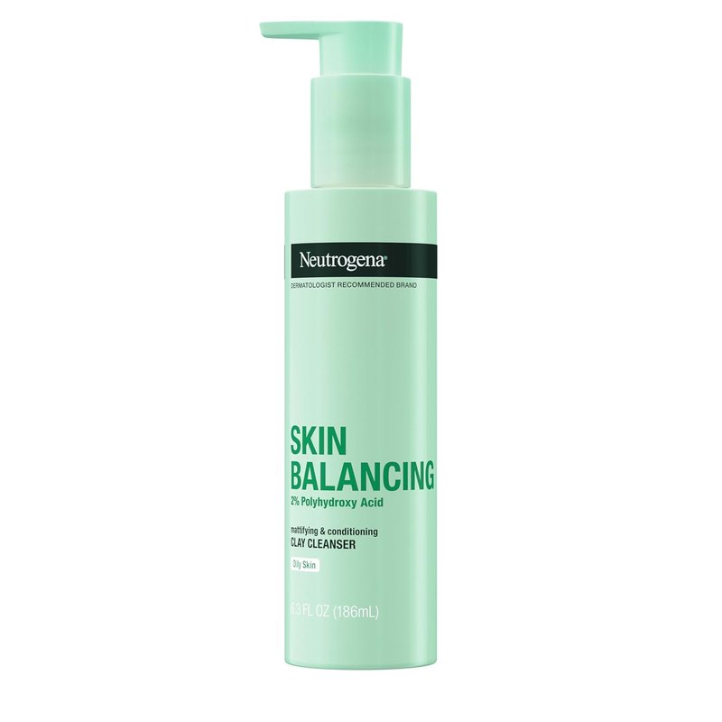 Neutrogena Kaolin Clay Cleanser - Mattifying Face Wash for Oily Skin | 6.3 oz, Paraben-Free & Sulfate-Free