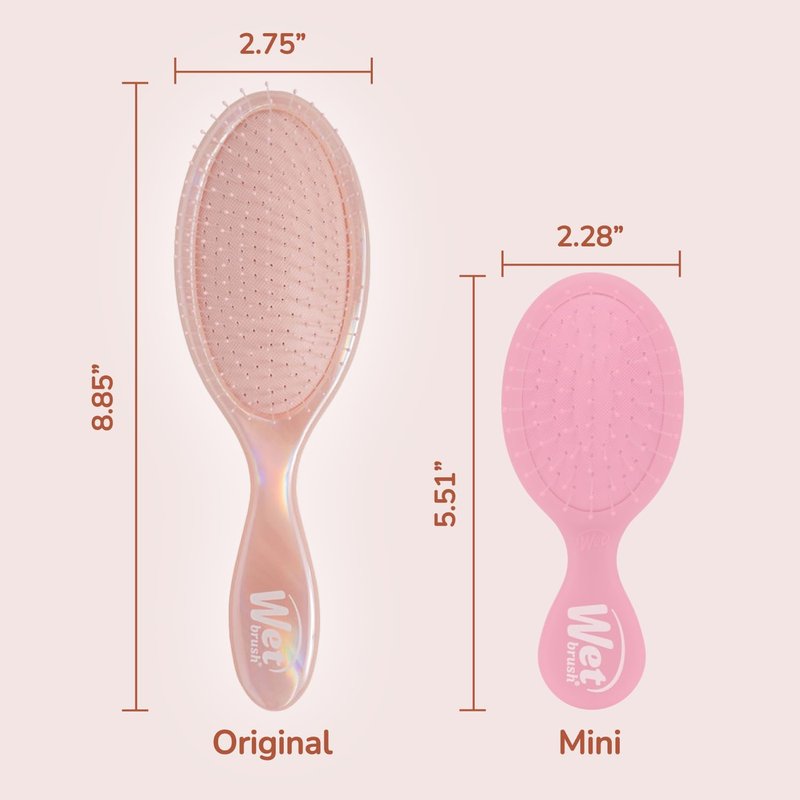 **Wet Brush Original Detangler - Ultra-Soft IntelliFlex Bristles for Effortless Tangle Removal | Bronze Iridescence Icon**