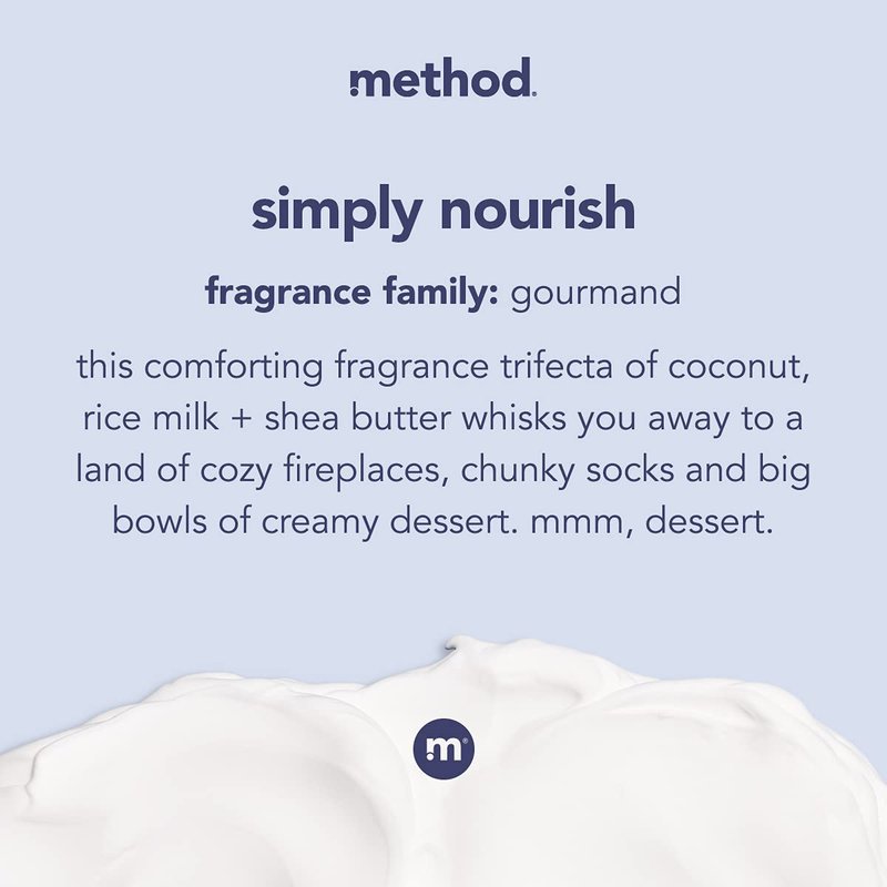 Method Body Wash, Simply Nourish, Paraben and Phthalate Free, 18 oz (Pack of 2)