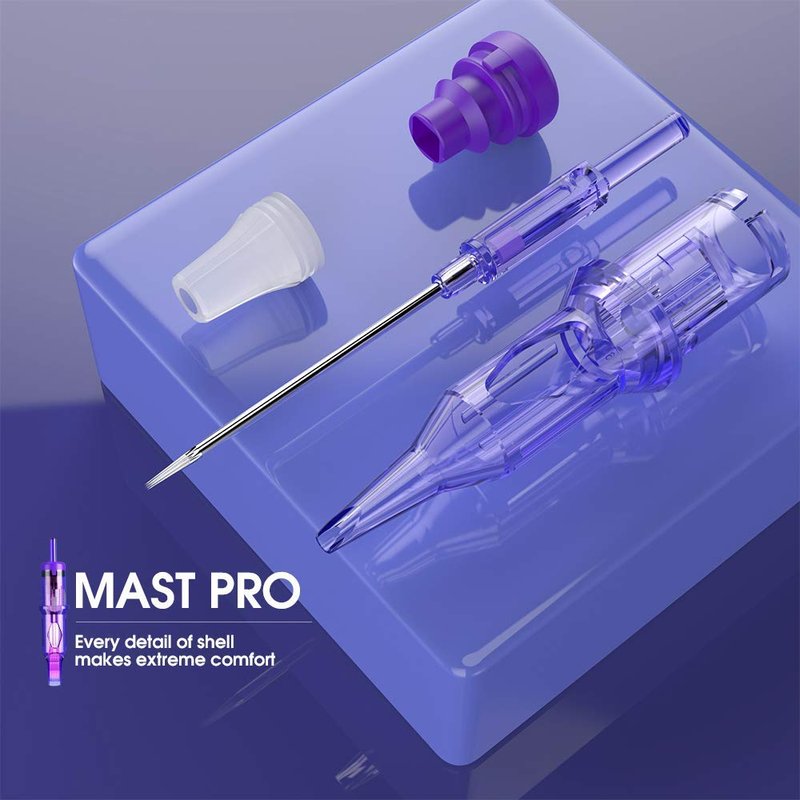 Mast Pro 0801RL Tattoo Cartridges 20Pcs Disposable Needles Bugpin 0.25MM Round Liner