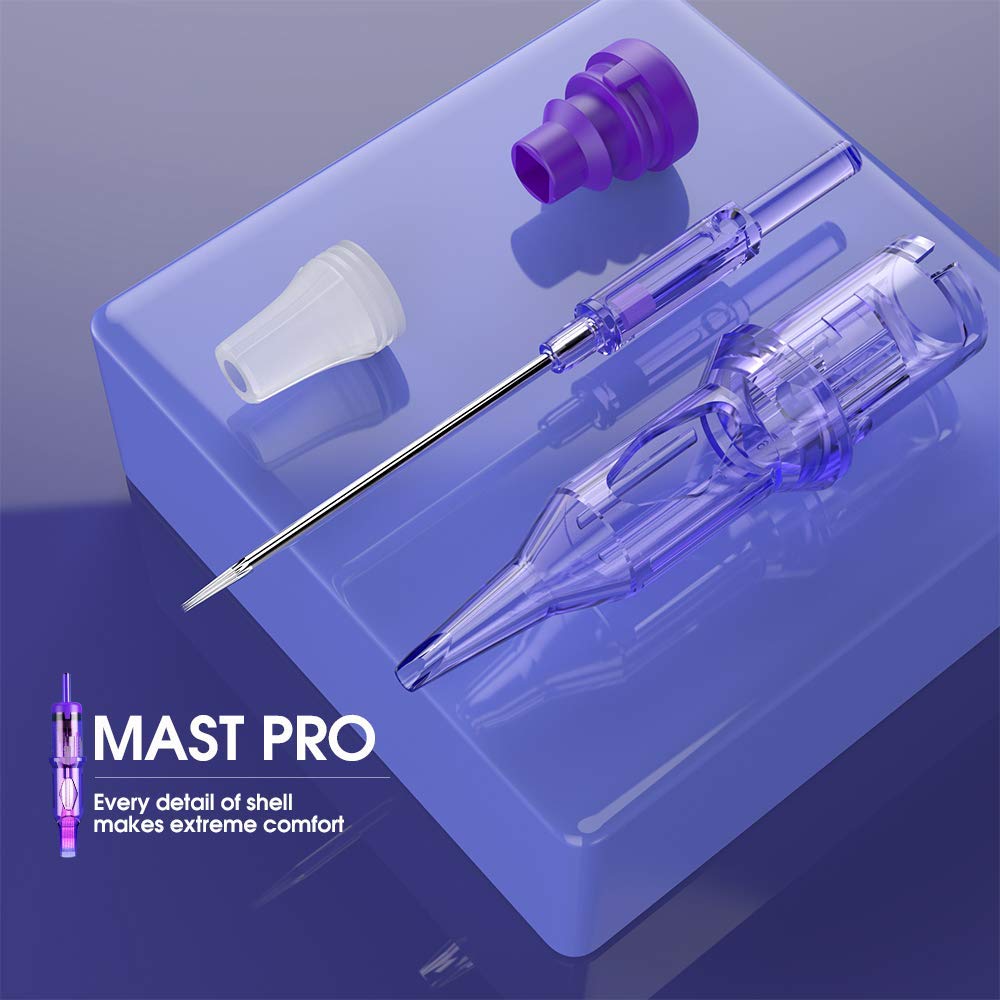 Mast Tattoo Pro Tattoo Needles 0401RL 0.18MM Ultra-Fine Round Liner Fine Detail Needles for Permanent Makeup Liner Hair Scalp Microblading