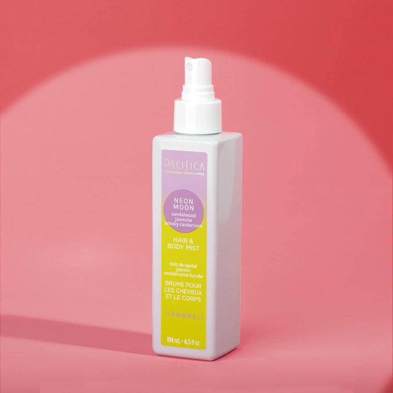 Pacifica Hair & Body Mist - Neon Moon Spray with Sandalwood, Jasmine & Spices | Alcohol-Free Vegan Perfume for Women