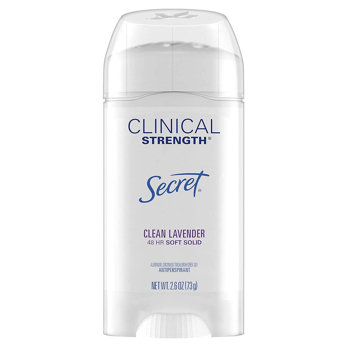 Secret Antiperspirant Deodorant for Women, Clinical Strength Soft Solid, Clean Lavender Scent, 2.6 Oz