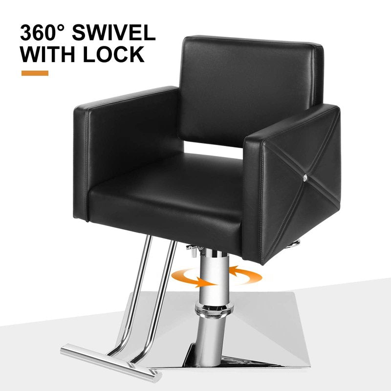Artist hand Salon Chair for Hair Stylist with Heavy Duty Hydraulic Pump, 360 Degrees Rolling Swivel Spa Beauty Equipment for Hair Stylist Women Man, Max Load Weight 330 Lbs
