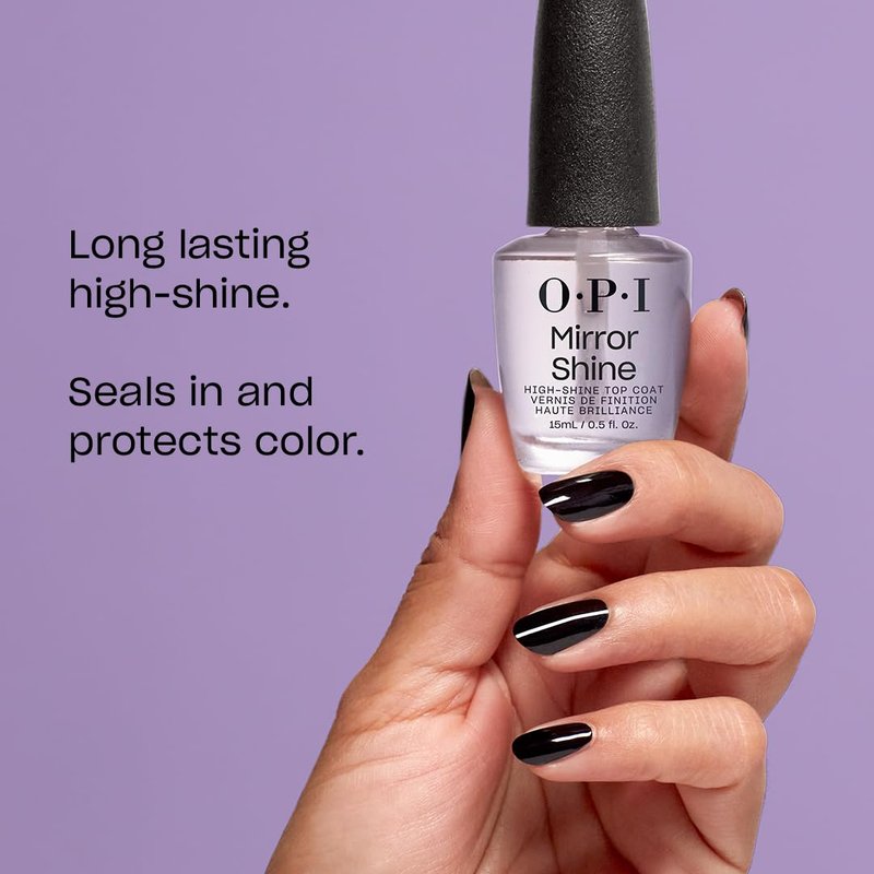 OPI Nail Lacquer Top Coat - Clear Nail Polish for High Shine & Quick Drying | Chip Resistant & Long Lasting