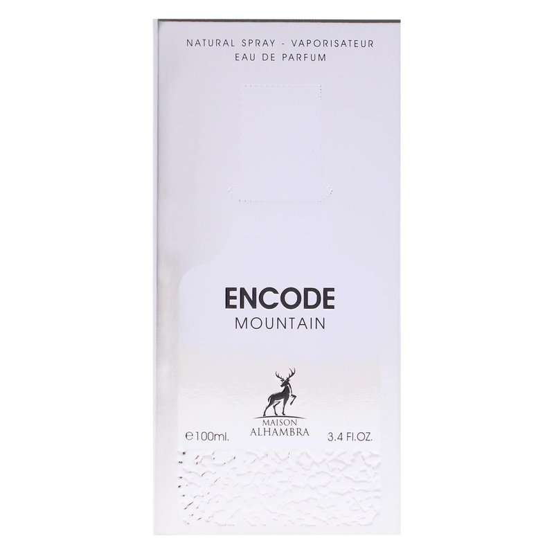 Maison Alhambra Encode Mountain Eau de Parfum for Men - 100ml (3.4 oz) | Crisp Juniper, Vetiver & Leather Accord | Bold Woody Aromatic Perfume | Refined, Long-Lasting & Masculine