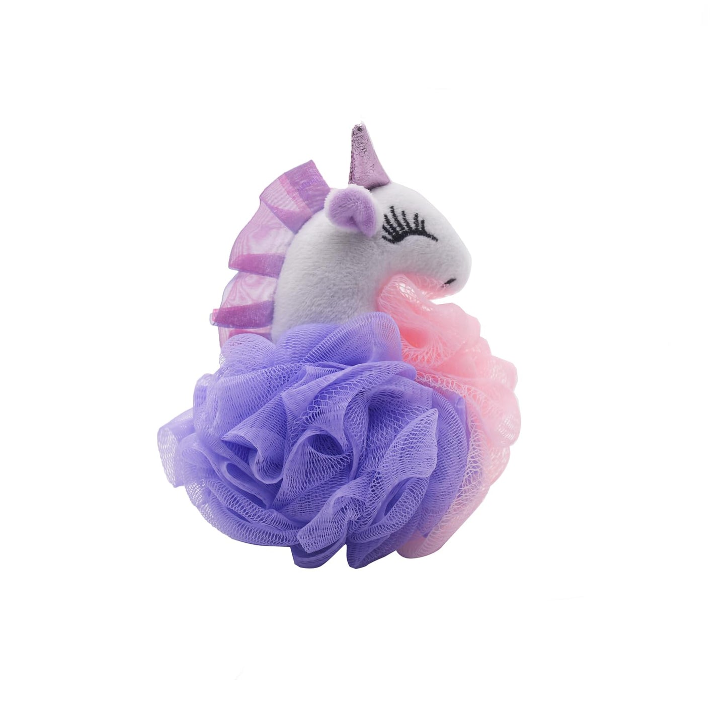Cute Animal Bath Loofahs Sponge Pouf Mesh Body Scrubber Shower Exfoliating for Women Kids Girls Boys
