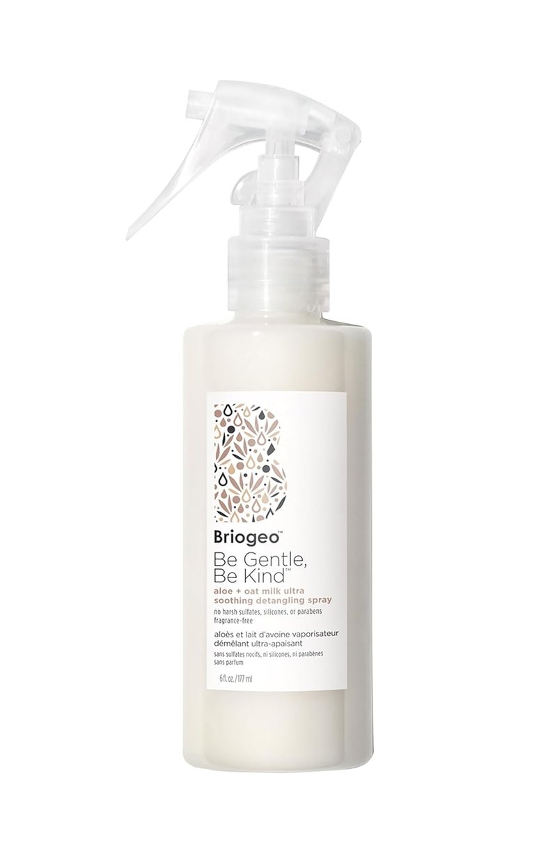 Briogeo Aloe + Oat Milk Detangling Spray - Fragrance-Free Leave-In for Sensitive Scalp | 6 fl oz