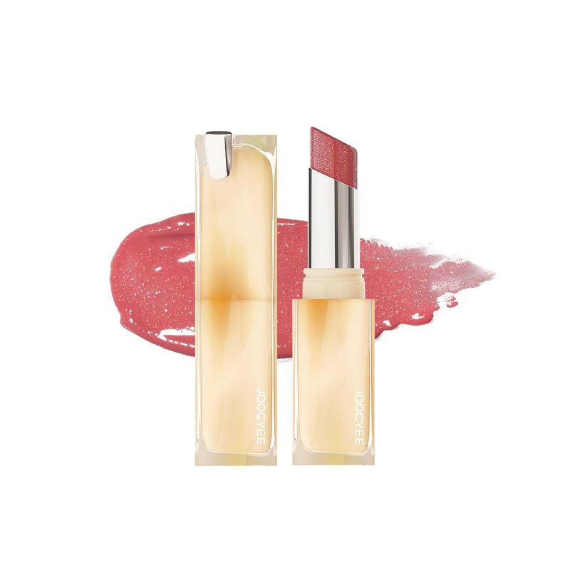 Joocyee Glazed Lip Tint - Lightweight Moisturizing Lip Oil with Squalane & Jojoba Oil | Rosy Fantasy