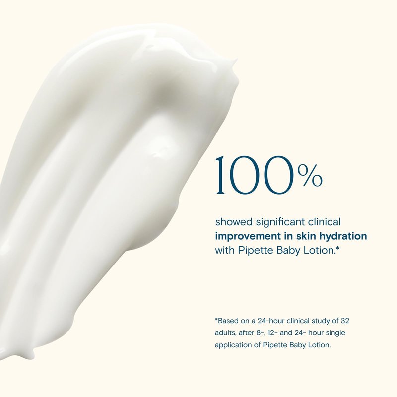 Pipette Baby Lotion, Fragrance Free, 5.7 fl oz (Pack of 2), Unscented Baby Lotion for Newborn, Sensitive Skin, and Kids, Non-Toxic and Hypoallergenic, Made with Ceramides
