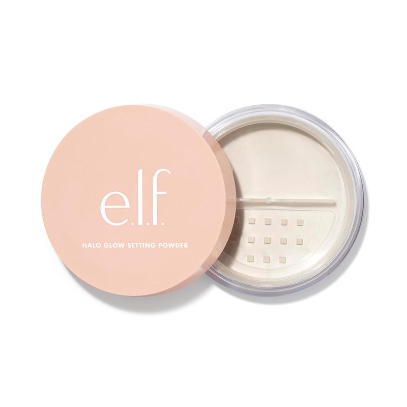 e.l.f. Halo Glow Setting Powder - Silky Finish for Soft Glow, Smooths Pores & Lines, Vegan, Light