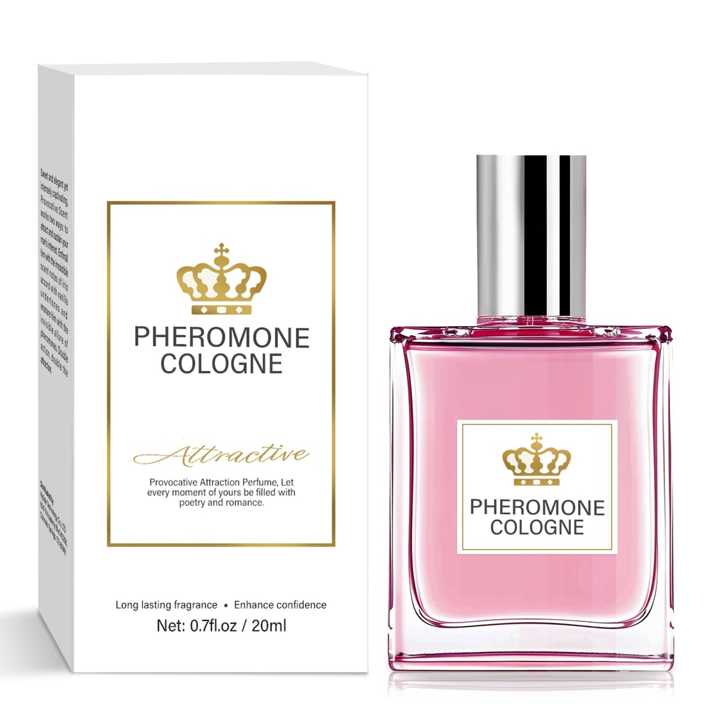 WKCWKC Pheromone Perfume for Woman, Elegant Floral Perfumes for Women, Long Lasting Womens Perfume with Enhanced Purity for Mood Support & Charisma, Romantic Date Night & Daily Social Scent, 20ml