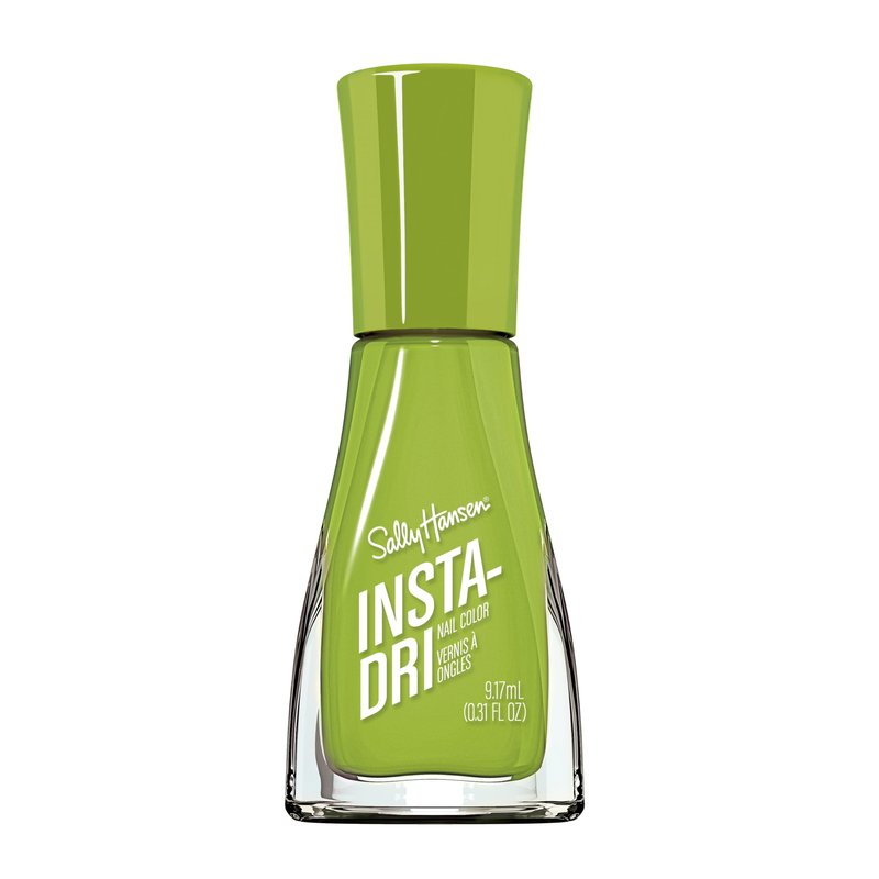 Sally Hansen Insta-Dri Nail Polish | Quick Dry, Long Lasting, Streak-Free Shine | Opaque, Glossy | 528 Hard Drive Me Crazy | Bright Green Nail Color