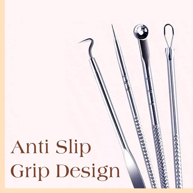 22 Pcs Pimple Popper Tool Kit 410 Stainless Steel Blackhead Remover Tools, Pimple Extractor Tool Kit for Blackheads, Blemish, Comdone, Acne, Zit, and Whiteheads for Face & Nose