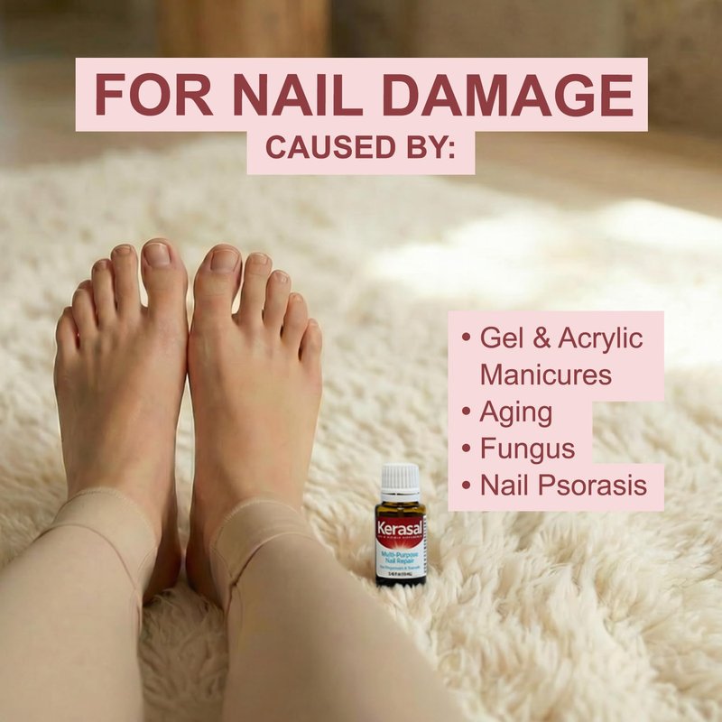 Kerasal Nail Repair Solution - Restore Discolored & Damaged Nails | 0.43 Fl Oz
