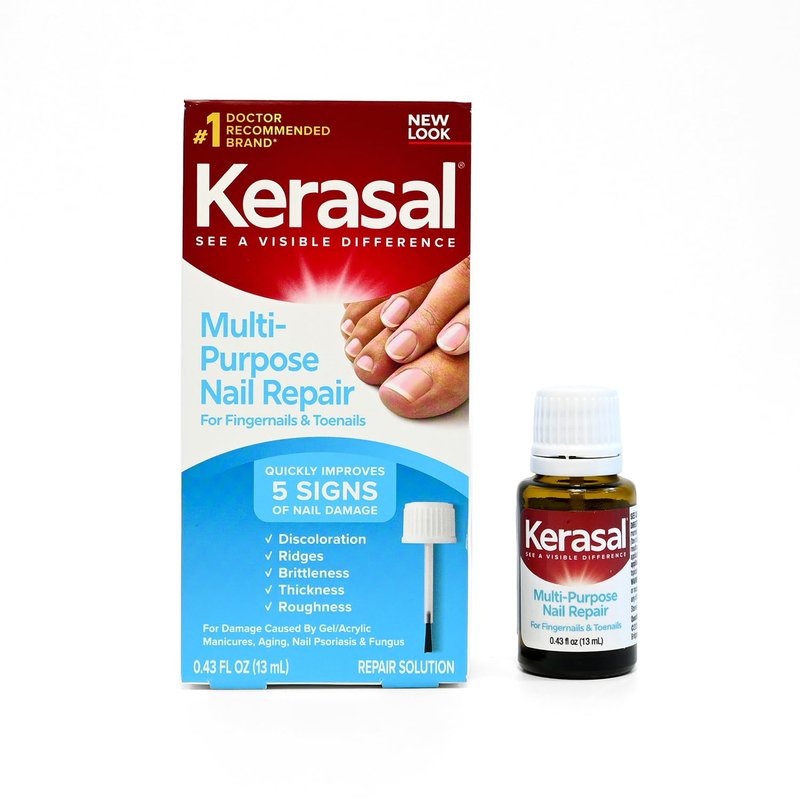 Kerasal Nail Repair Solution - Restore Discolored & Damaged Nails | 0.43 Fl Oz