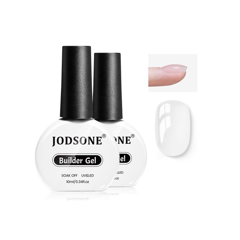JODSONE 10ml Builder Gel for Nails - Clear Thickening Solution for Nail Extensions | Long-Lasting DIY Art