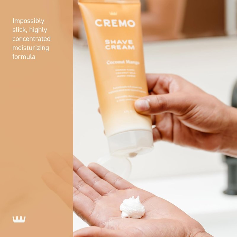 Cremo Women's Shaving Cream - Moisturizing Coconut Mango Formula for Sensitive Skin | 6 Fl Oz (Pack of 2)