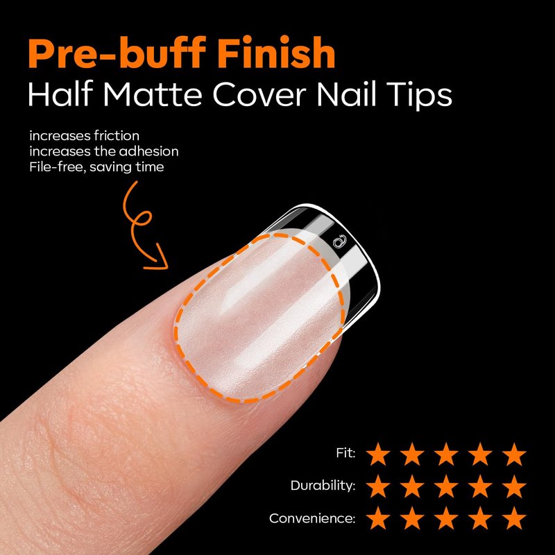 modelones Extra Short Square Nail Tips, Pre-shaped Soft Gel Tips Fake Nails False Acrylic Clear Full Cover Press on Extension Kit Gel Manicure DIY at Home 216PCS 12Sizes