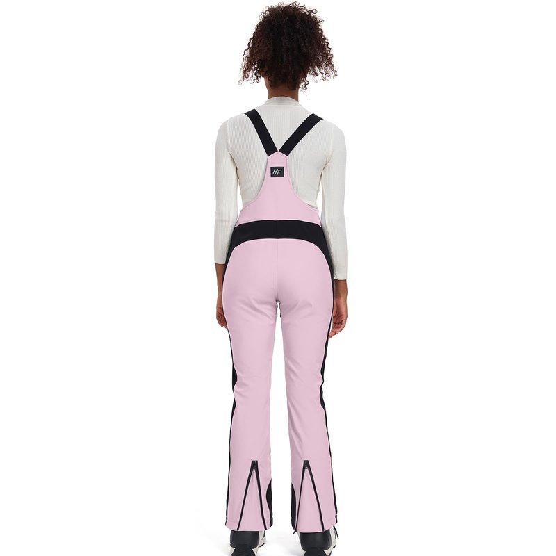 Oymyakon Women's Snowboard Bibs Snow Overalls Waterproof Windproof Insulated Ski Bib Pants(Pink,Small)