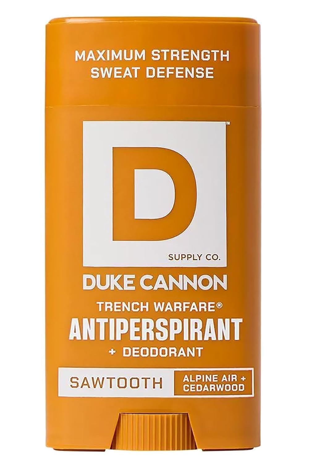 Duke Cannon Sawtooth Trench Warfare Antiperspirant Deodorant for Men – Alpine Air & Cedarwood Scent, 3 oz – Long-Lasting Sweat Protection, Paraben-Free