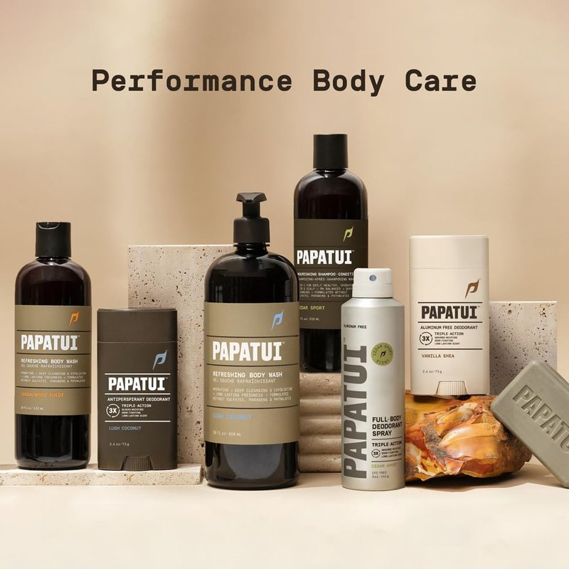 PAPATUI by Dwayne Johnson Body Wash for Men - Exfoliating & Hydrating with Coconut Oil | Lush Coconut | 18 oz