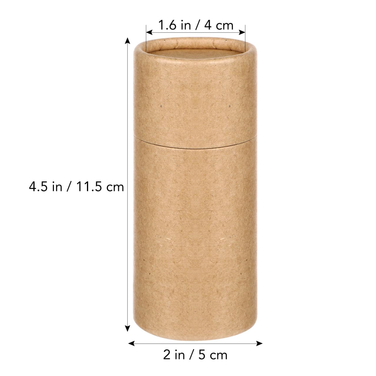 Hemoton Kraft Paper Cylinder Gift Boxes 30-Pack 4.48X6.02X2.00In Eco-Friendly Paper Packaging for Essential Oil Bottles Tea Storage and Small Craft Items