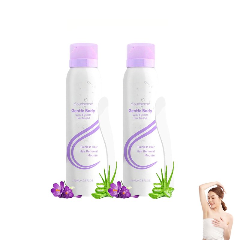 New Upgraded Cloud Sense Pain-Free Hair Removal Spray,Smooth Hair Removal Spray for Sensitive Skin,Gentle Spray Hair Remover for Legs, Bikini, Underarms & Full Body Women & Men (2pcs)