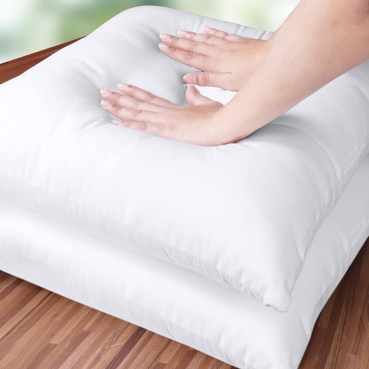 Utopia Bedding Pillow Inserts - Set of 2, 18x18 White Decorative Cushions for Sofa & Bed - Soft & Fluffy Support