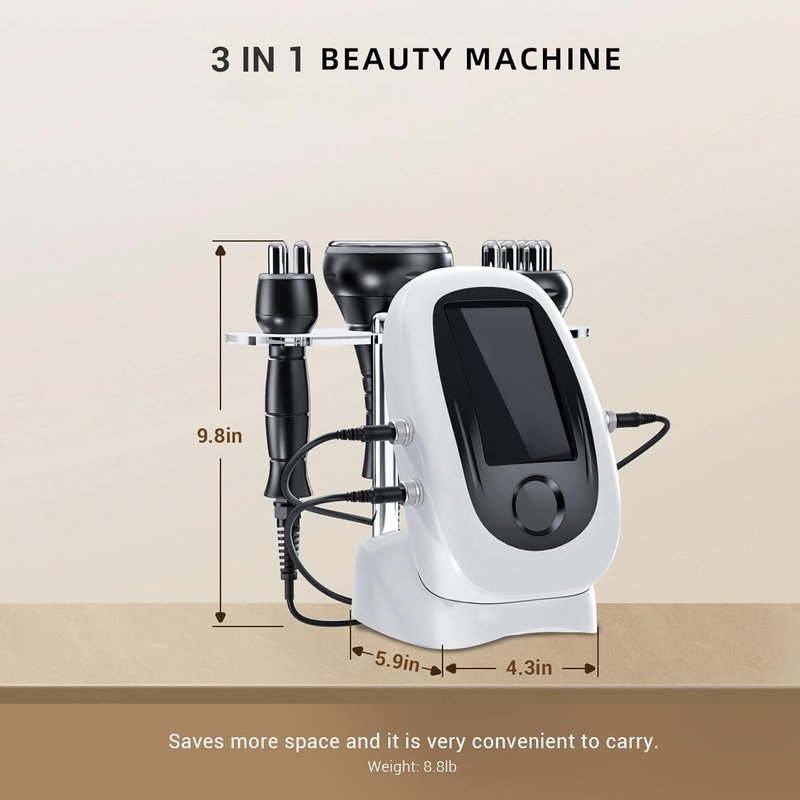 RF Skin Rejuvenator - Non-Wireless LED Light Therapy for Face & Body Wrinkle Reduction
