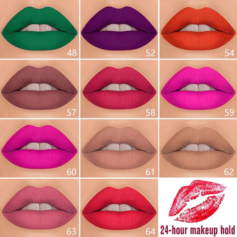 Evpct Lip Liner & Liquid Lipstick Set - Long Lasting, Waterproof, Smudge Proof | Nude Matte Finish