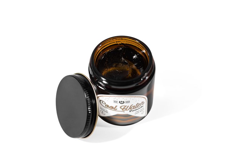 ace high Cool Water Gel Pomade, High Hold, Medium Finish, Natural Shine, Water Based, Hand Crafted, 4oz