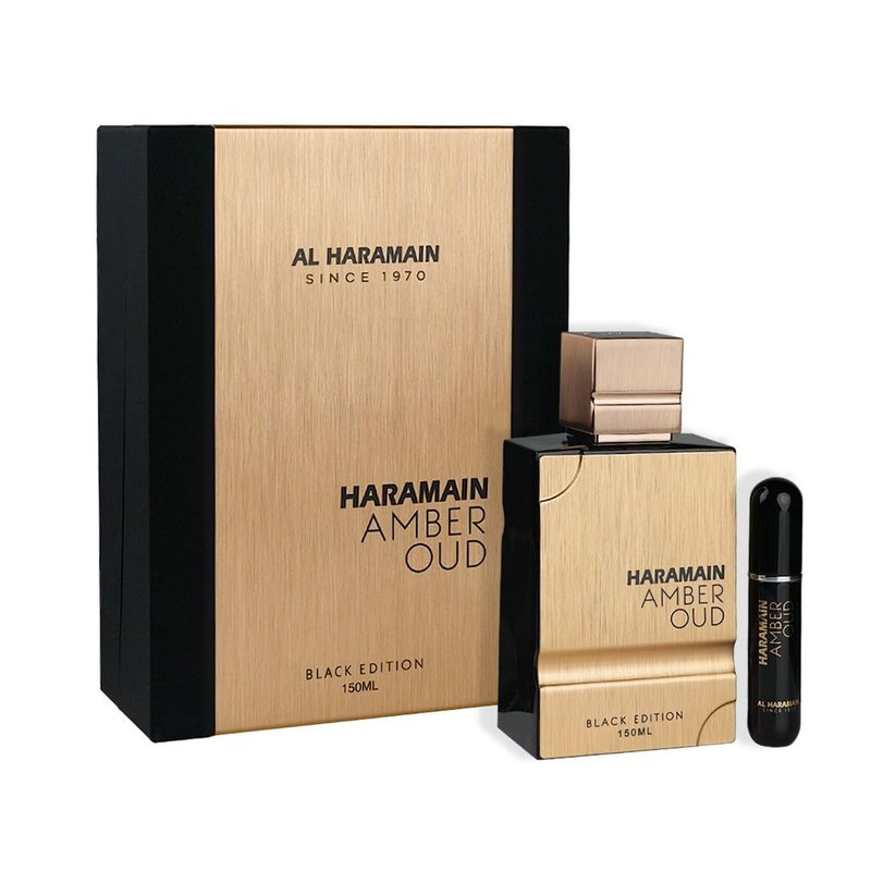 Al Haramain Amber Oud Black Edition Eau de Parfum Spray, 5.0 Ounce