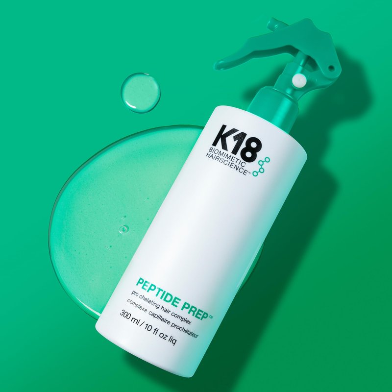K18 PEPTIDE PREP Pro Chelating Hair Complex, Spray On Demineralizing Treatment, Removes Metal And Mineral Buildup, 10.1 Fl Oz